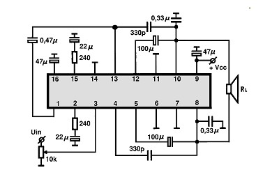 LM831 II-MONO electronics circuit